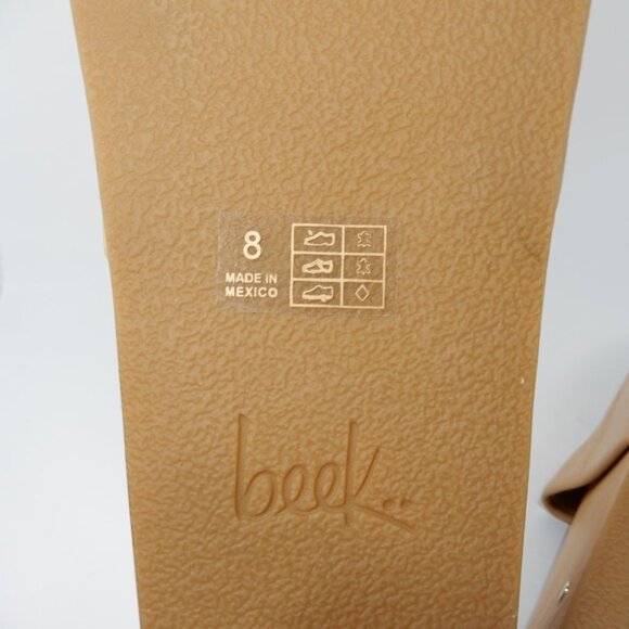 Beek Albatross Platform Flatform Slide Sandal Size 8 Nude Beige Leather NEW $310 - Picture 14 of 15